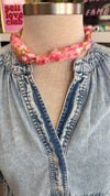 Customizable Pink, Red and Black Scarves