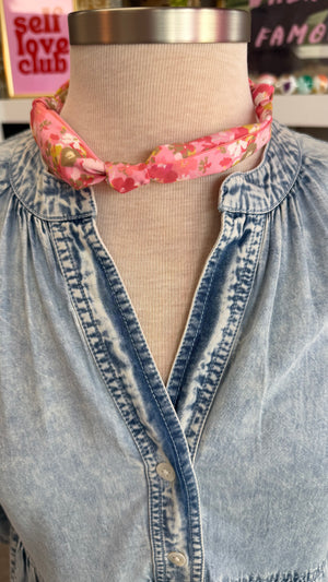Customizable Pink, Red and Black Scarves