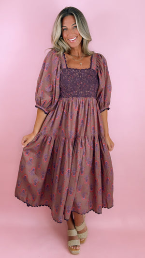 Sister Mary Sierra Midi Dress (1 MEDIUM)