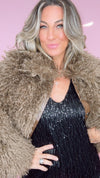 ASTR Brown Kamarath Faux Fur Jacket