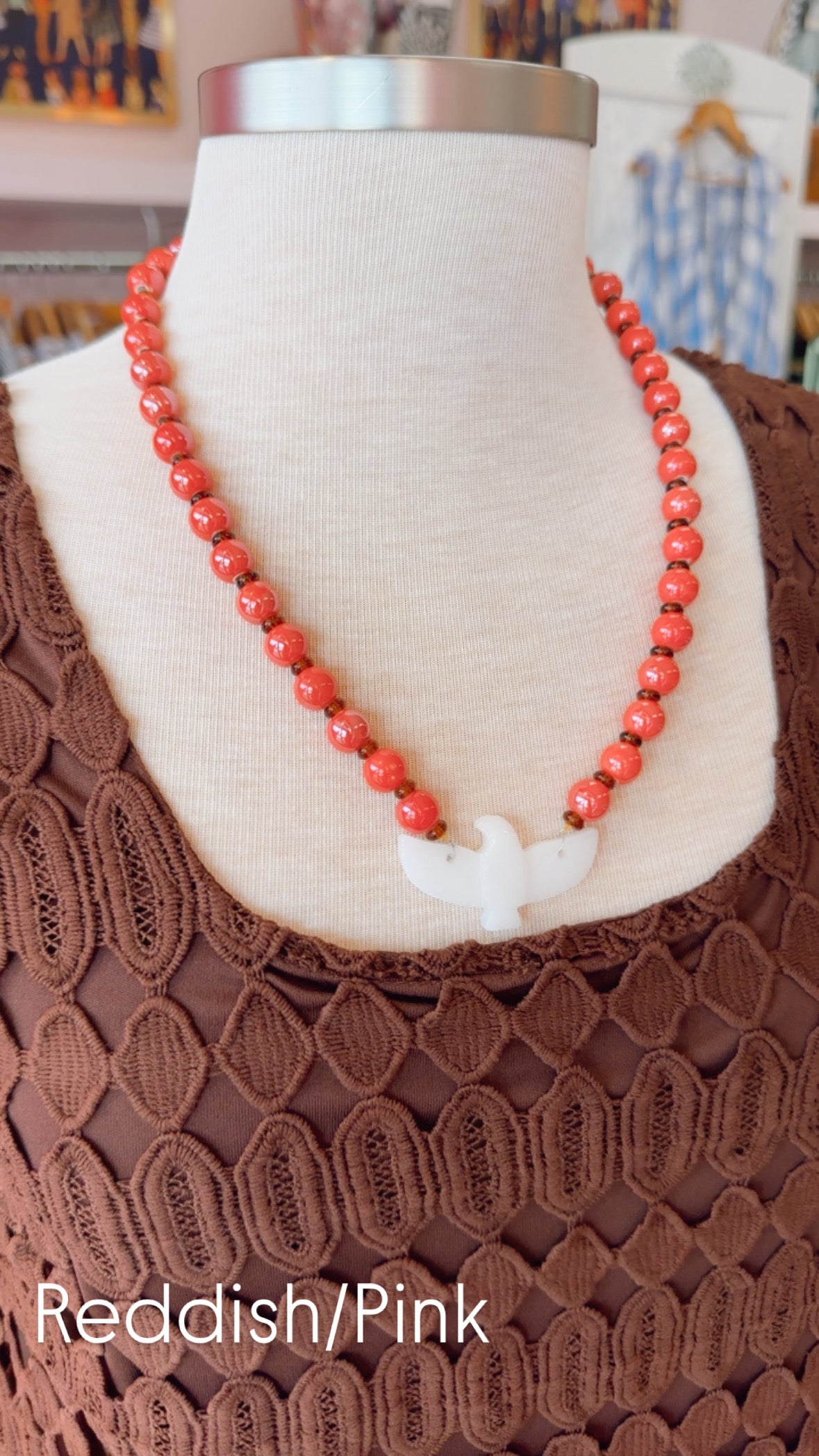 Beaded Eagle Necklace