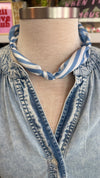 Customizable Blue Tone Scarves