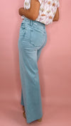 Dear John Fiona High Rise Wide Leg in Blue Mint