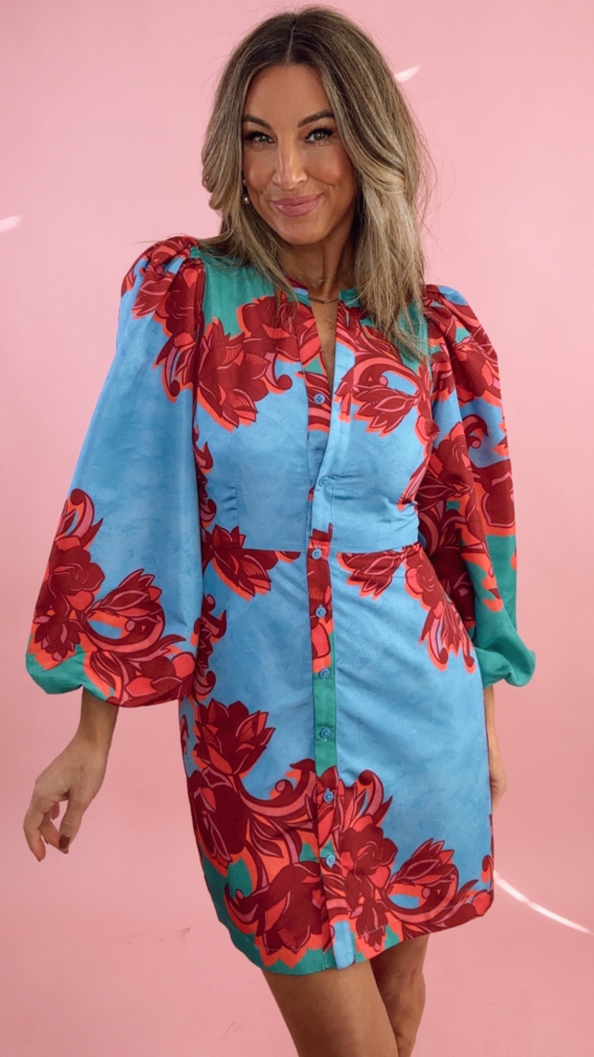 Alden Adair Athena Dress in Cactus Flower (1 MEDIUM)