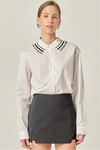 English Factory White Collar Pointed Shirt