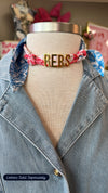 Customizable Gameday Blue and Red Scarves