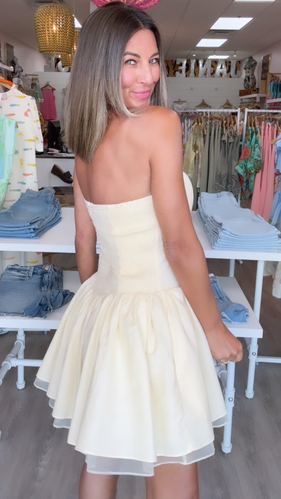 ASTR | Butter Yellow Bijou Dress