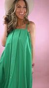 THML Solid Green Poplin Midi (1 XS)