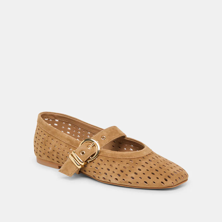 Dolce Vita Mikel Lt Brown Perforated Suede