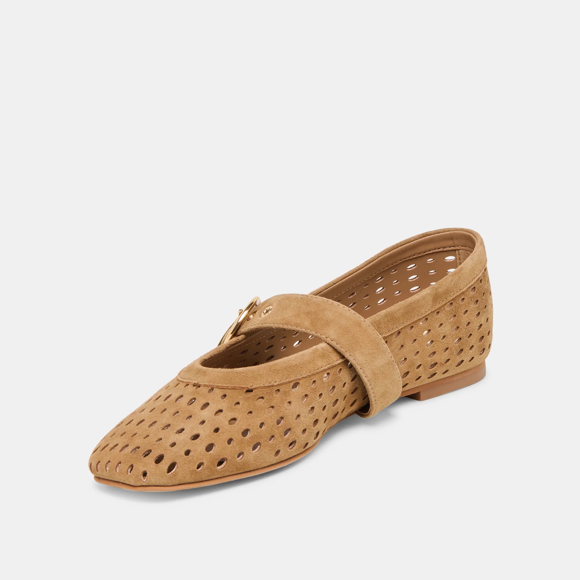Dolce Vita Mikel Lt Brown Perforated Suede