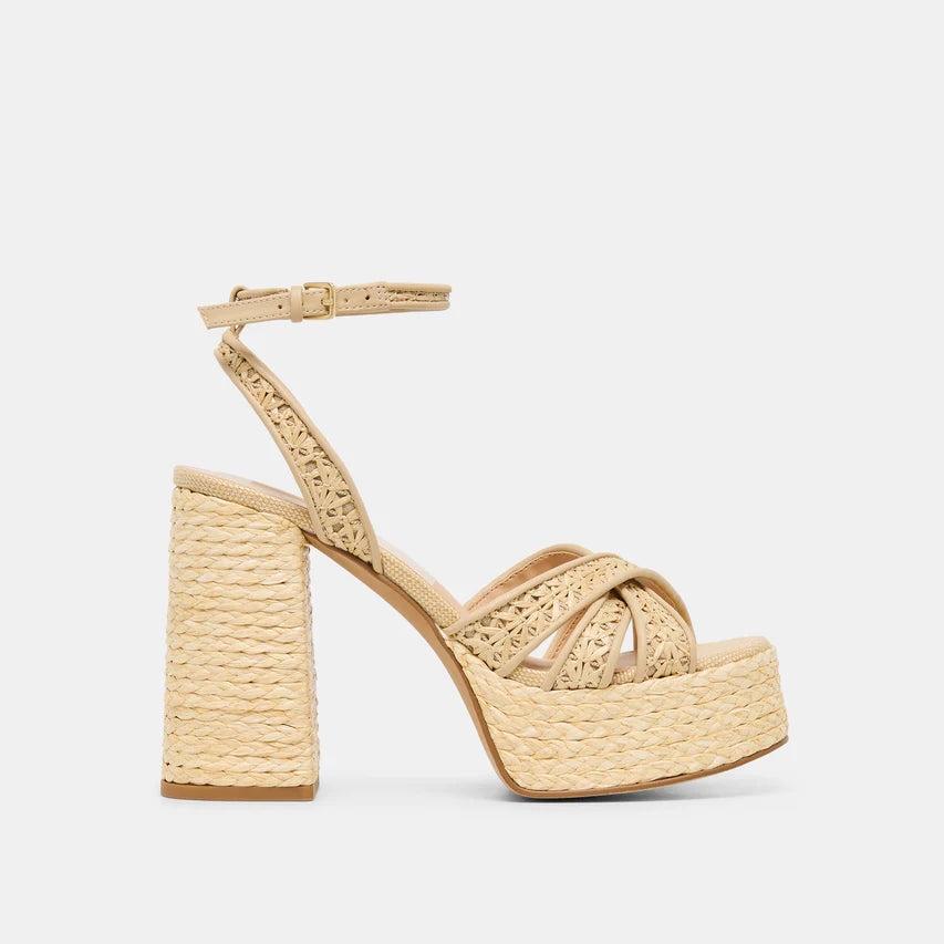 Dolce Vita | Danila Natural Raffia Platform