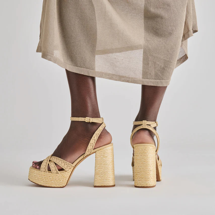 Dolce Vita | Danila Natural Raffia Platform