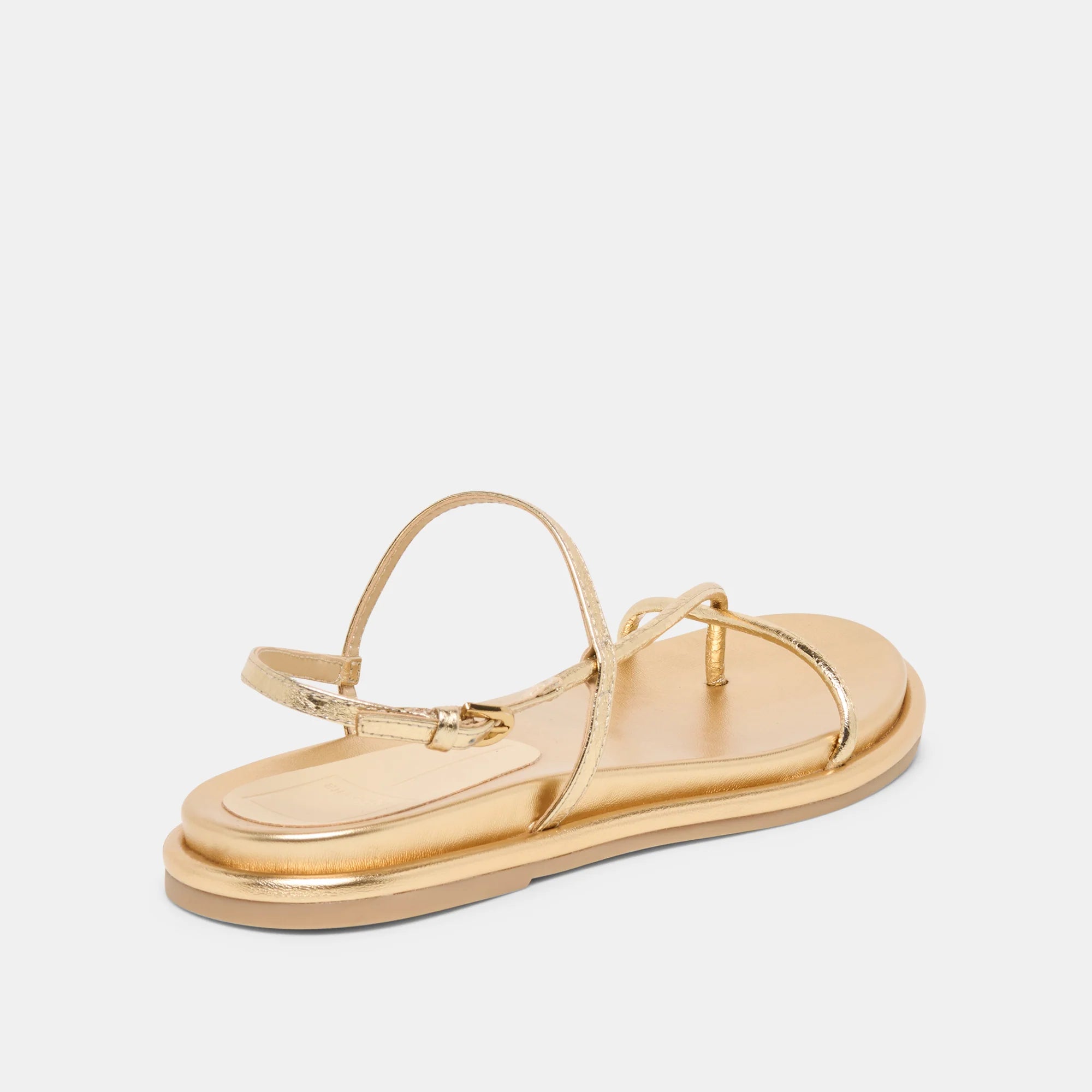 Dolce Vita | Deane Gold Distressed Leather Sandal