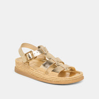 Dolce Vita | Shenna Gold Distressed Leather Sandal