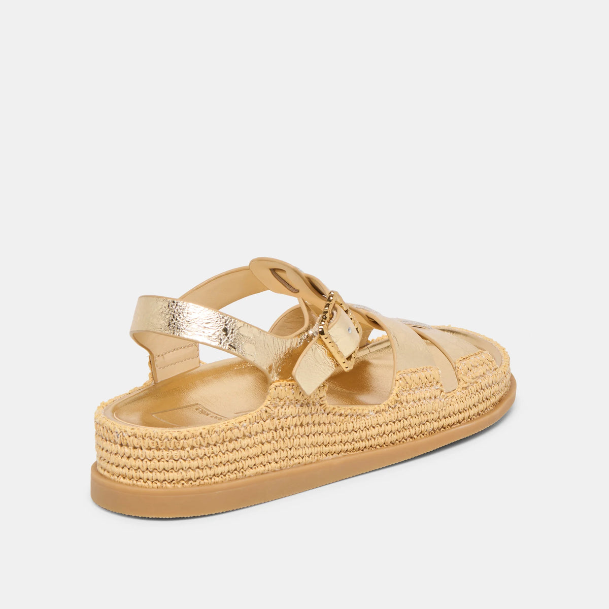 Dolce Vita | Shenna Gold Distressed Leather Sandal