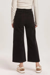 Dear John Audrey Black Hi Rise Corduroy Cropped Wide Leg Pants