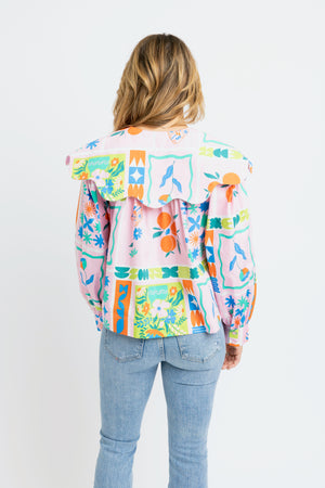 Karlie Floral Frame Collar Top