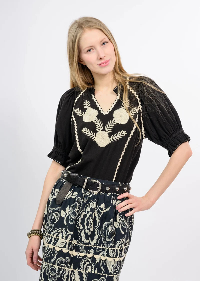 Ivy Jane Black Dana Top