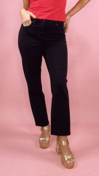 Liverpool Liv Relaxed Skinny in Black Rinse