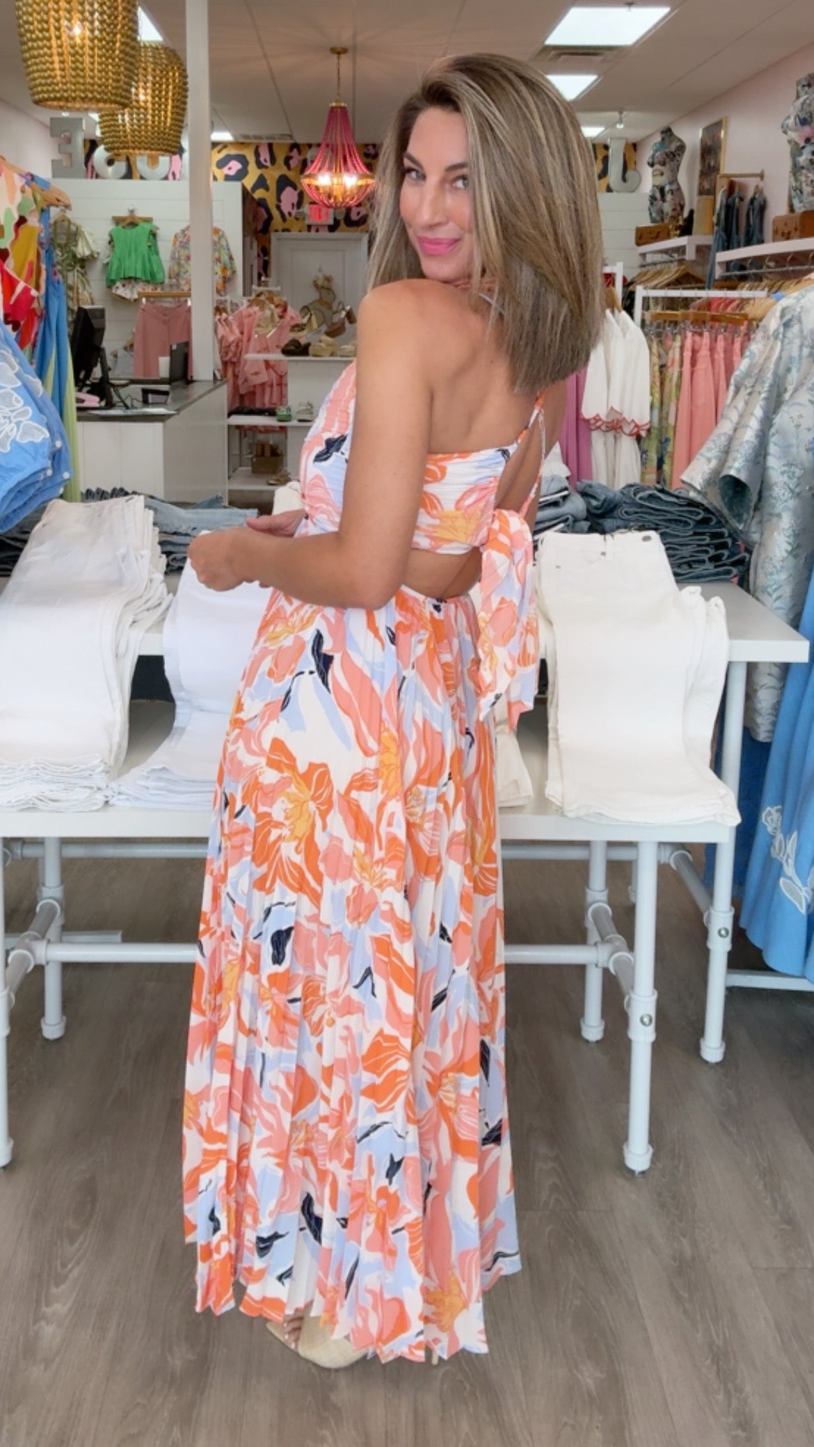 ASTR | Blythe Dress in Orange Floral