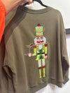 Queen of Sparkles Olive Martini Server Nutcracker Sweatshirt