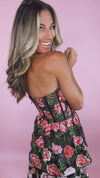 Dress The Population Teigan Floral Tiered Midi Dress