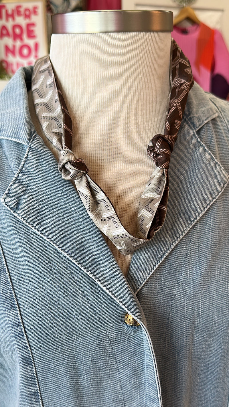 Customizable Black and Brown Neutral Scarves