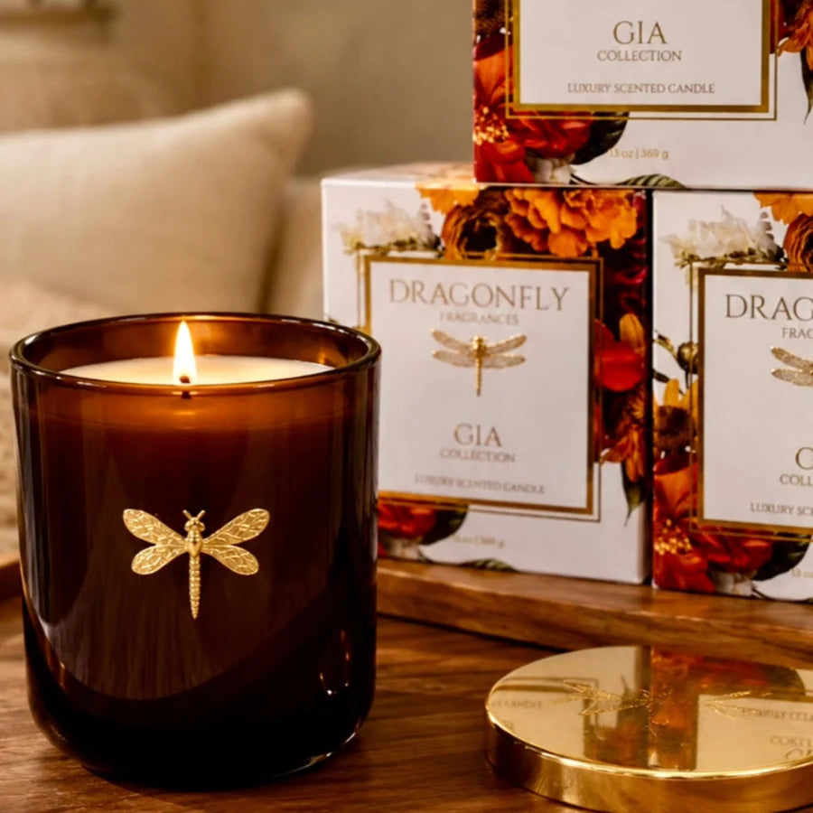Dragonfly | Gia Amber Candle