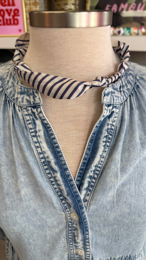 Customizable Blue Tone Scarves