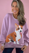 Queen of Sparkles Corgi Sweatshirt