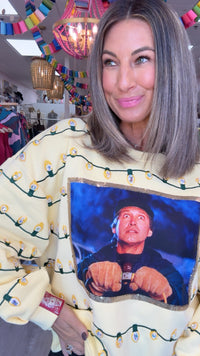 Queen of Sparkles | Clark Griswold + Yellow String Lights Sweatshirt