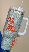 Queen of Sparkles Ole Miss Rhinestone Tumbler