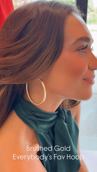 Sheila Fajl | Brushed Gold Everybody's Fav Hoop