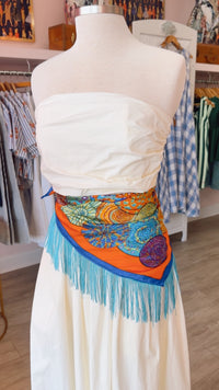 Oversized Bandana w/ Fringe