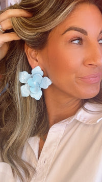 Blue Maxine Statement Earring