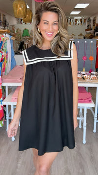 Rylee + Cru | Sailor Dress in Black