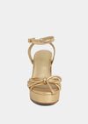 Shushop Gold Metallic Edith Platform Heel