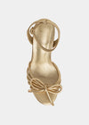 Shushop Gold Metallic Edith Platform Heel