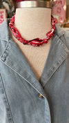Customizable Gameday Blue and Red Scarves