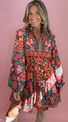 Alden Adair Adele Dress in Medieval Floral (1 SMALL)