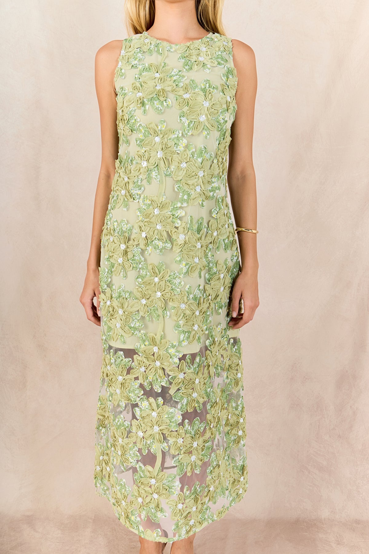 Endless Rose | Green Lace Maxi