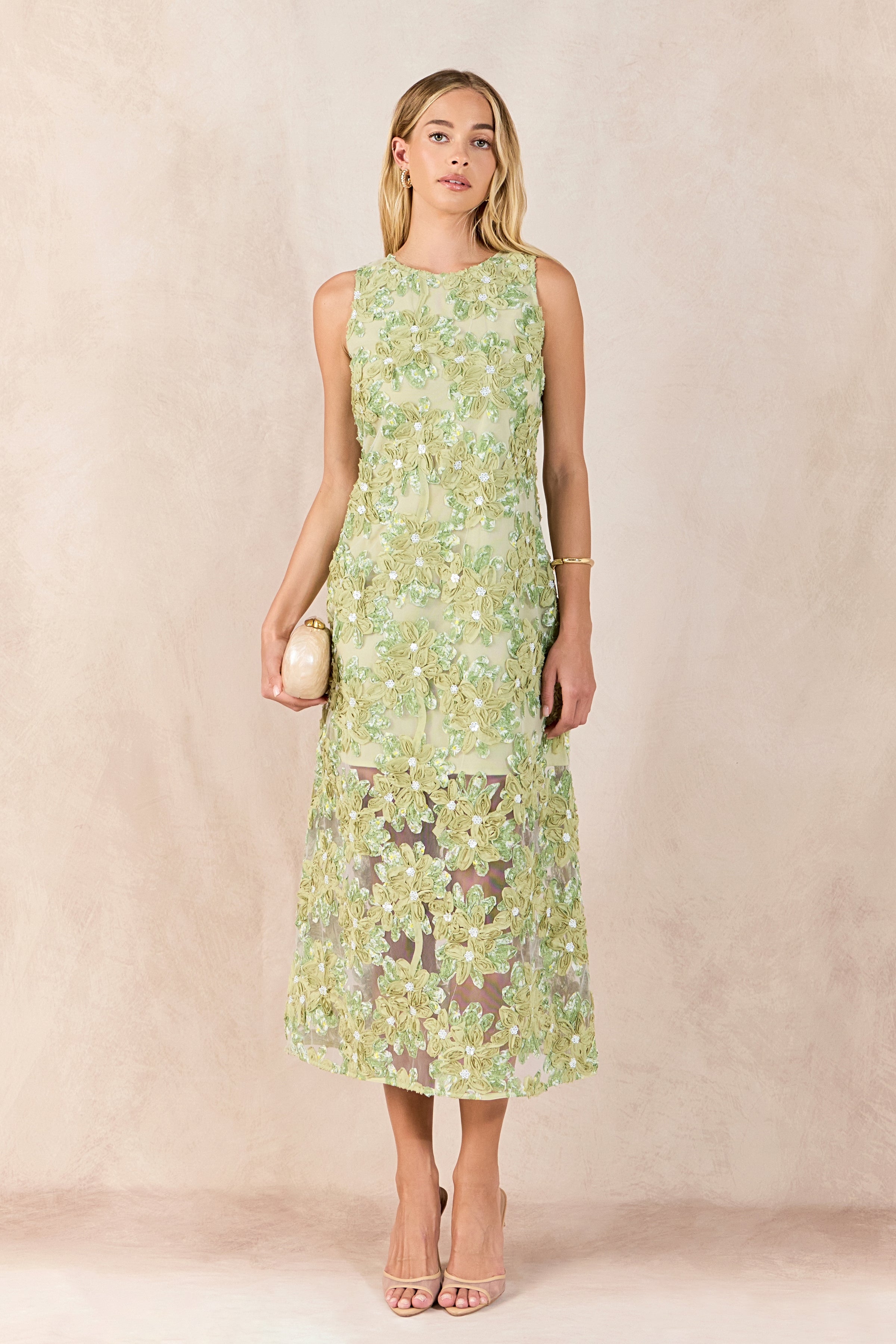 Endless Rose | Green Lace Maxi