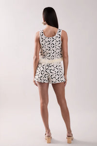 Endless Rose | Crochet Lace Feather Short Set