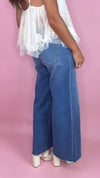 Kut Meg High Rise Wide Leg in Holy Stripe Base
