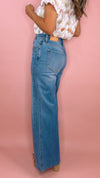 Dear John Fiona High Rise Wide Leg in Creekside