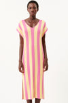 FRNCH Cylinia Stripe Midi Dress