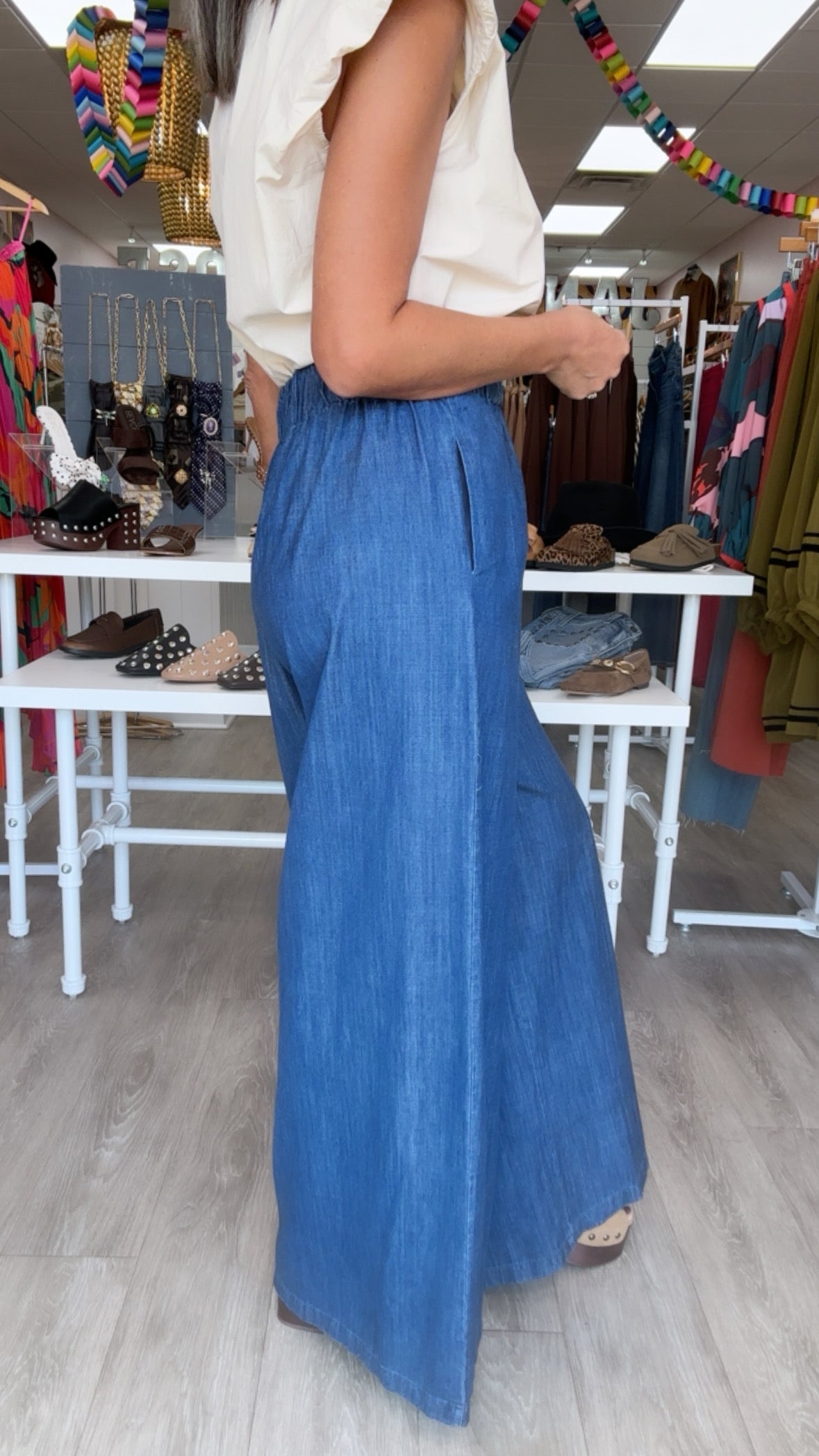 Karlie | Denim High Waist Pant