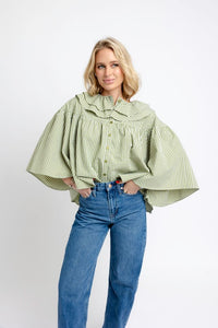Karlie | Citrine Check Novelty Cape Top