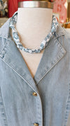 Customizable Navy and Neutral Tone Scarves
