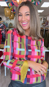 Crosby | Maya Top in Plaid Parade
